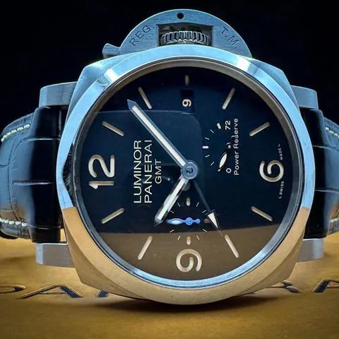 Panerai Luminor 1950 3 Days GMT Power  PAM 01321 44mm Stainless steel Black 1