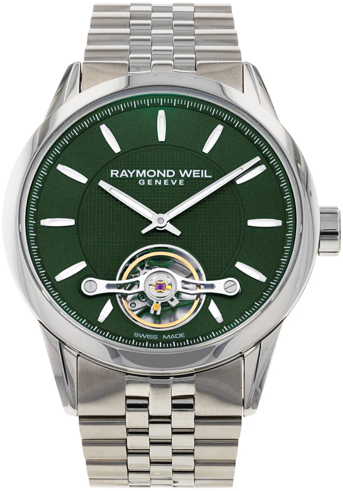 Raymond Weil Freelancer 2780-ST-52001 42mm Stainless steel Green Baton