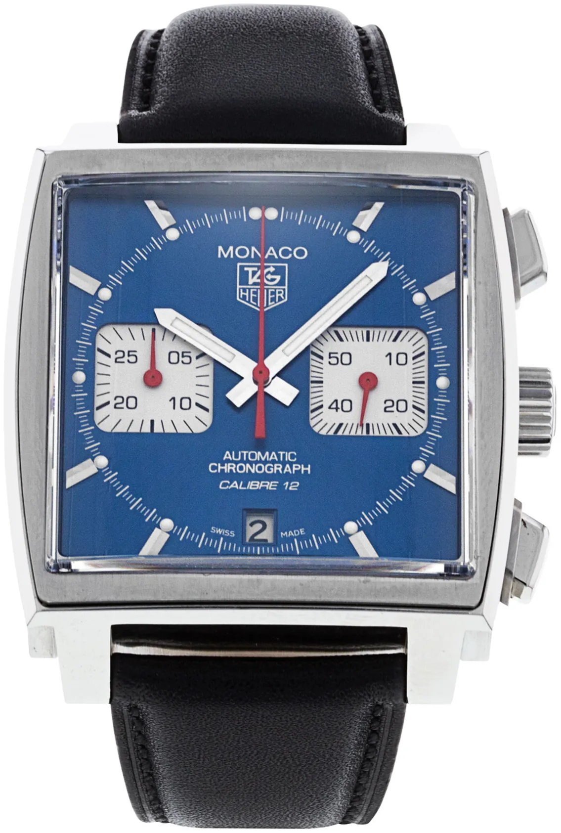 TAG Heuer Monaco Calibre 12 CAW2111.FC6183 39mm Stainless steel Blue