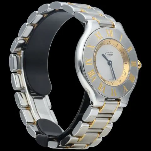 Cartier 21 Must de Cartier 1330 31mm Yellow gold and Stainless steel Gray 5