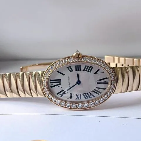 Cartier Baignoire Small Model WB520002 31.5mm Rose gold Silver 2