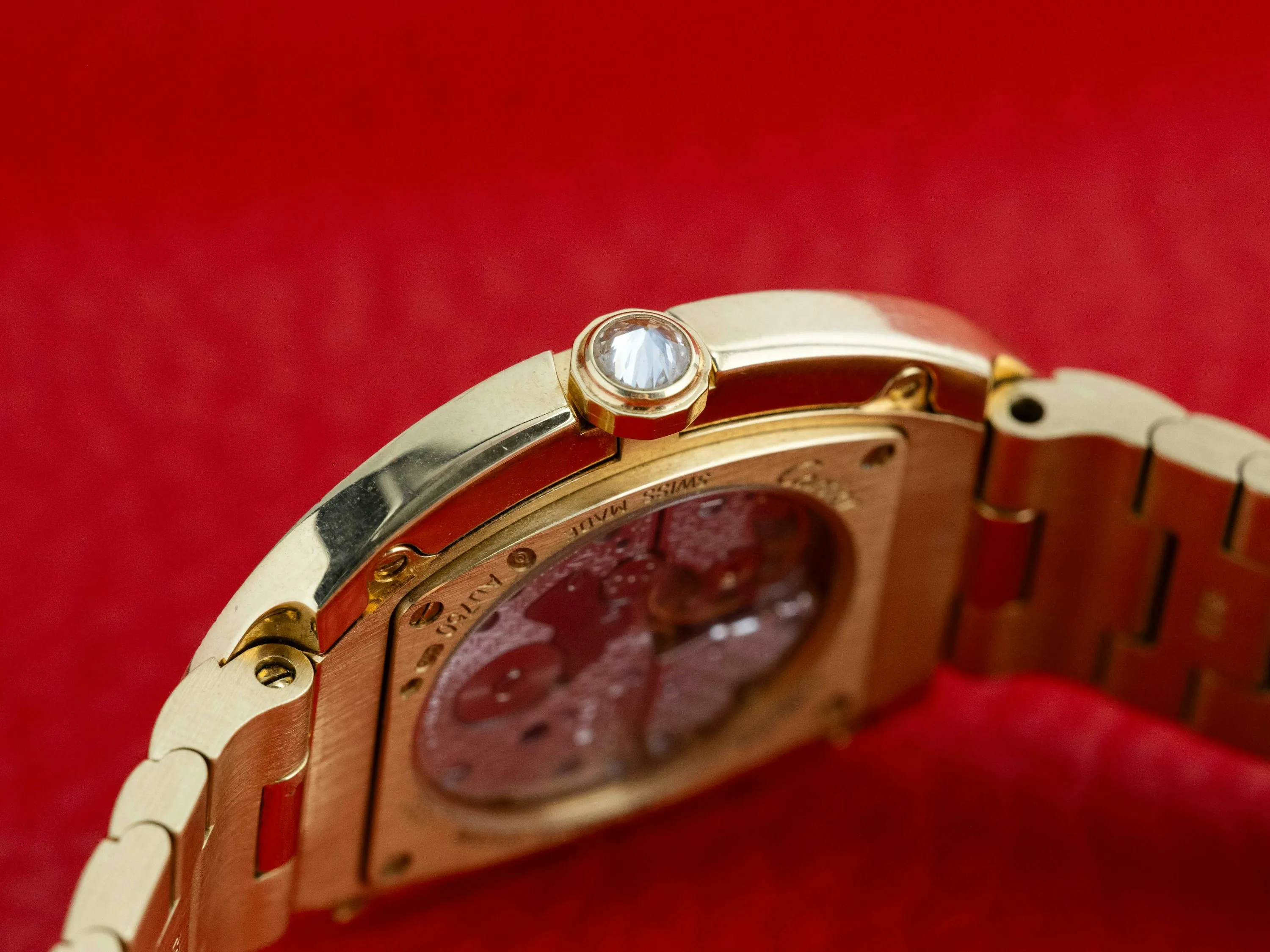 Cartier Baignoire wb520021 34mm Yellow gold and Diamond Silver 9