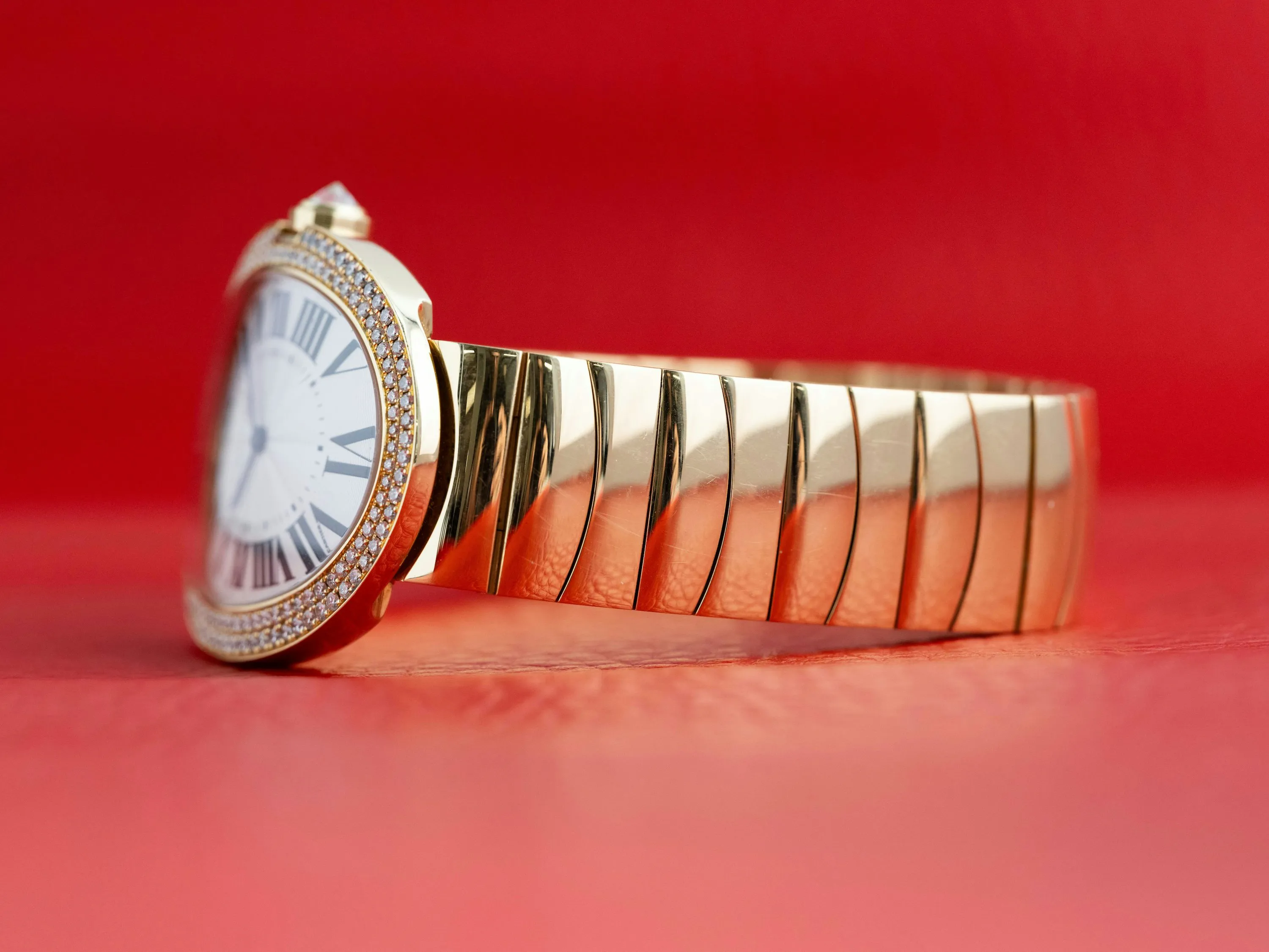 Cartier Baignoire wb520021 34mm Yellow gold and Diamond Silver 11