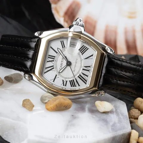 Cartier Roadster w62031y4 44mm Yellow gold and Stainless steel White 1