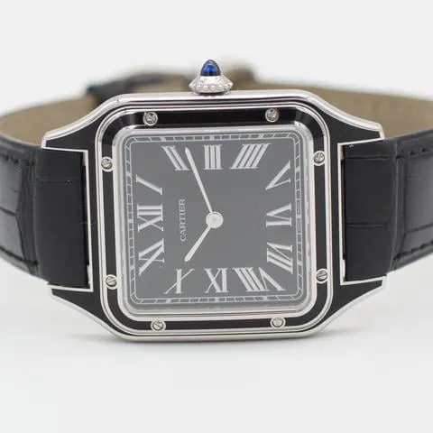 Cartier Santos Dumont WSSA0046 43.5mm Stainless steel Black 5