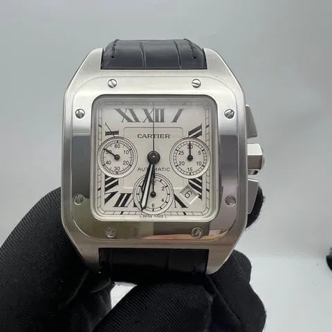 Cartier Santos W20090X8 20090mm Stainless steel White