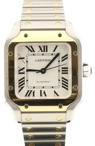 Cartier Santos W2SA0016 35mm Yellow gold and Stainless steel Silver