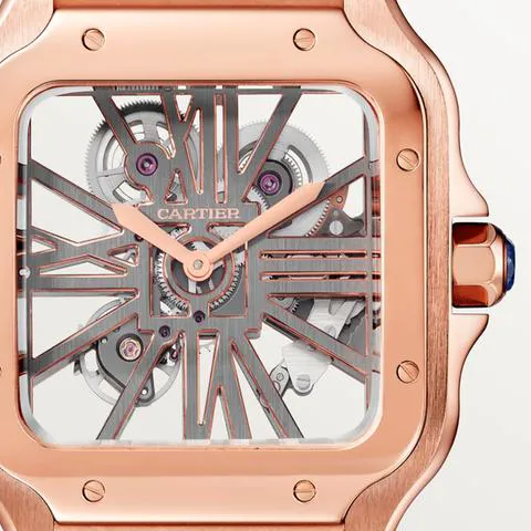 Cartier Santos WHSA0016 28mm Rose gold 2