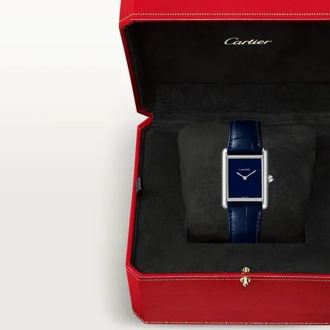 Cartier Tank WSTA0055 25.5mm Stainless steel Blue 1