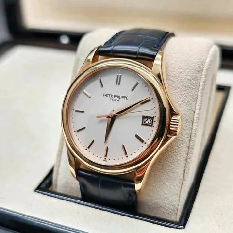 Patek Philippe Calatrava 5127R-001 37mm Rose gold Silver 2