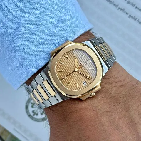 Patek Philippe Nautilus 3800/1JA 37mm Yellow gold and Stainless steel Champagne 7