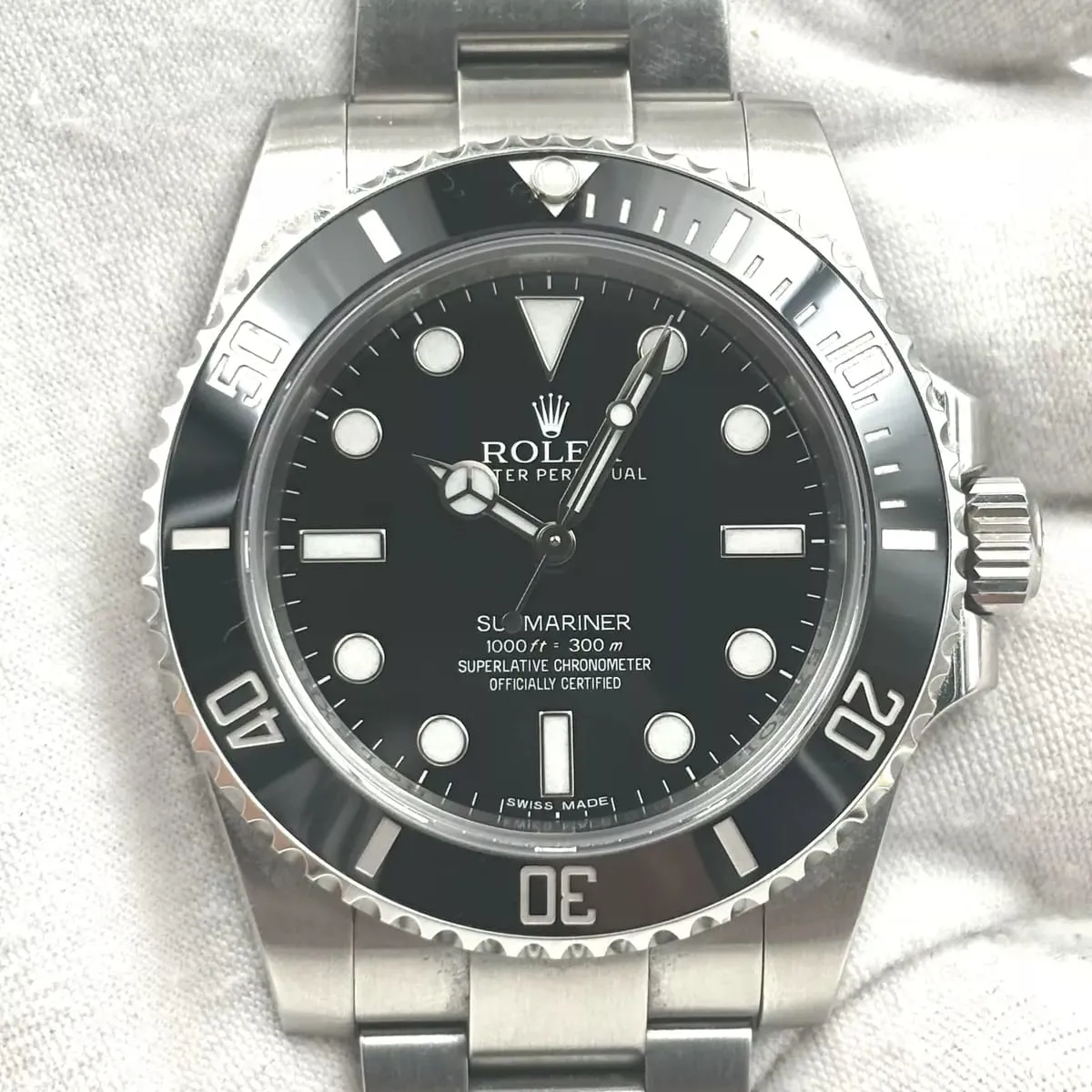 Rolex Submariner 114060 40mm Stainless steel Black