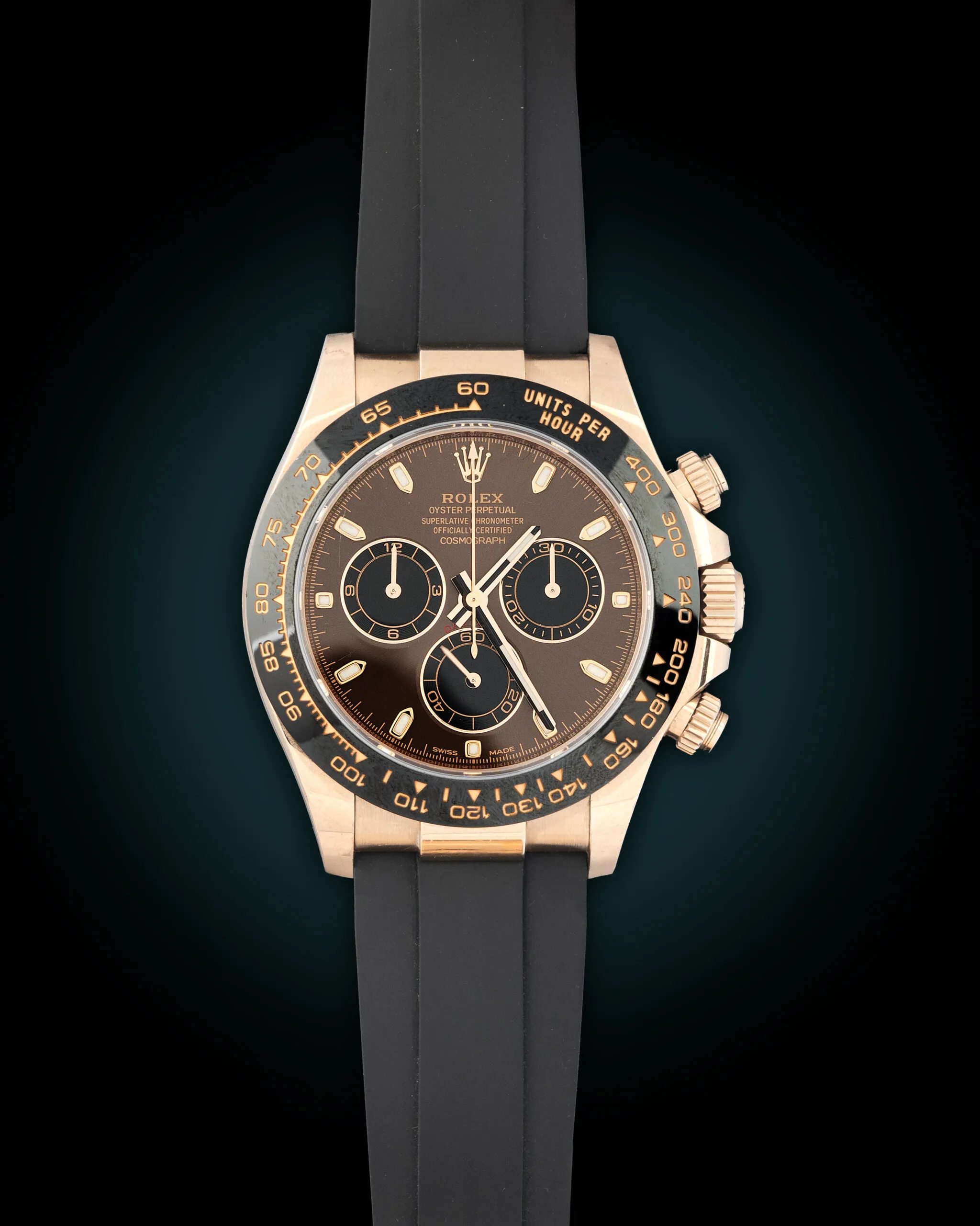 Rolex Daytona 116515ln 40mm Oro rosa Marrone