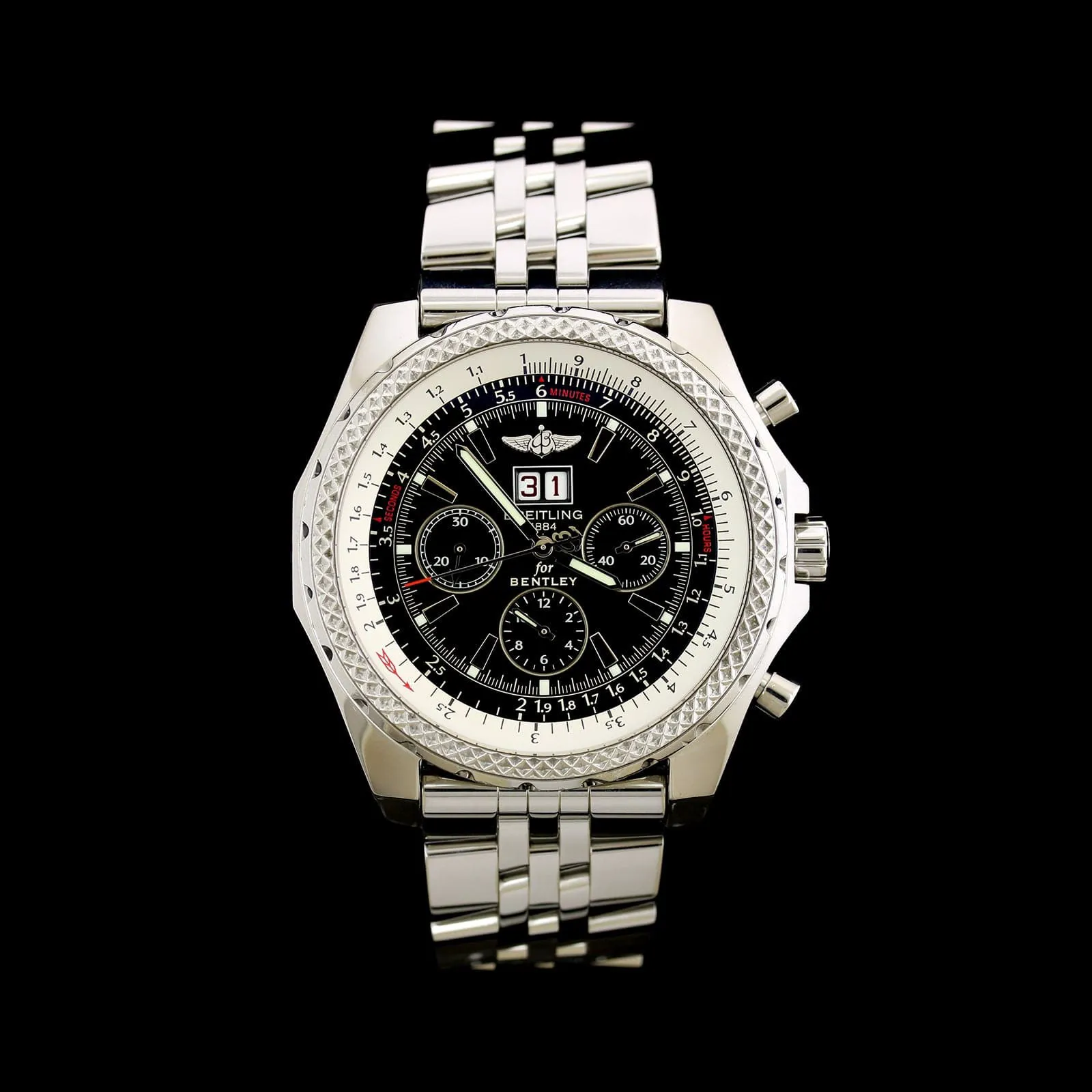 Breitling Bentley Stainless steel Black