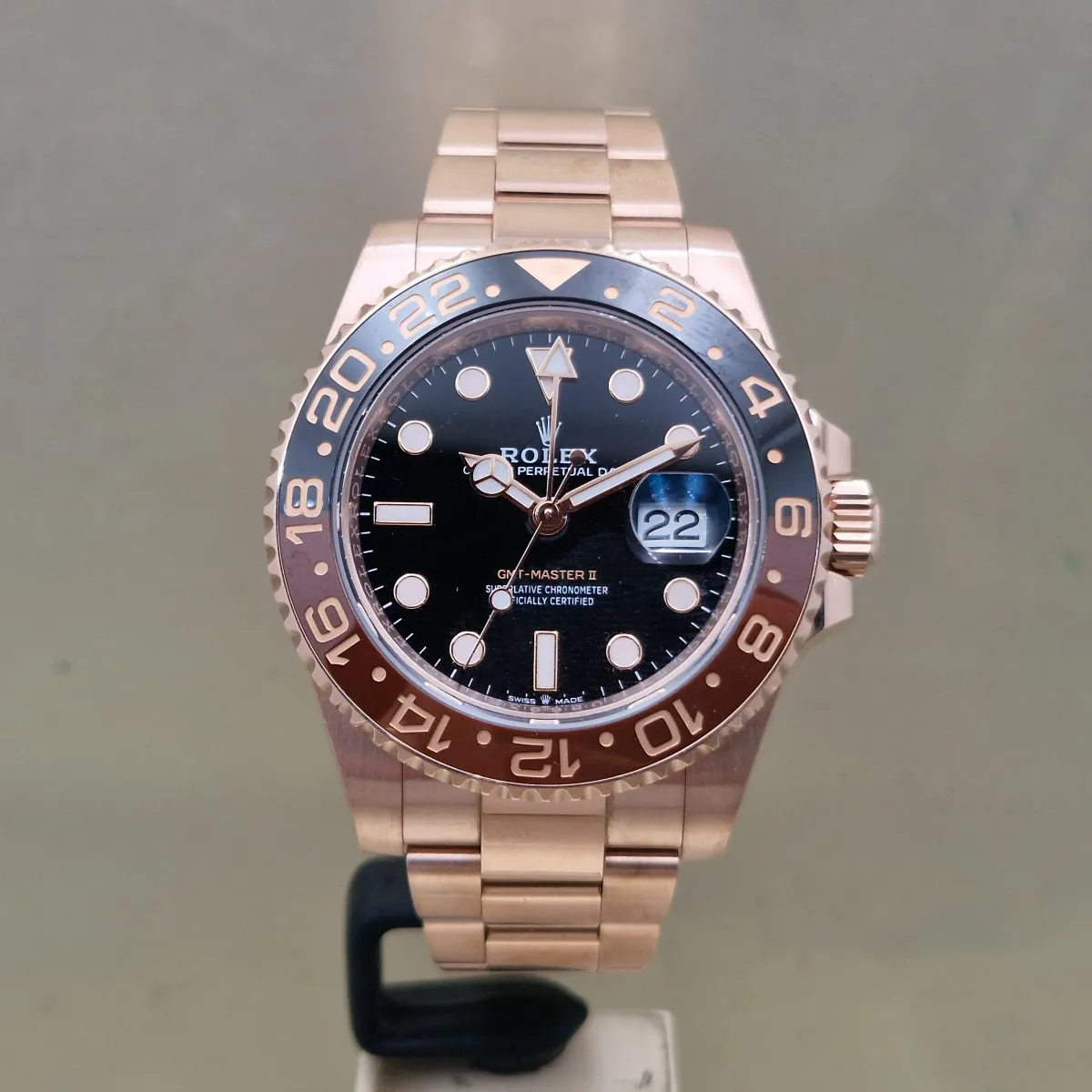 Rolex GMT-Master II 126715CHNR 40mm ORO ROSA NERO