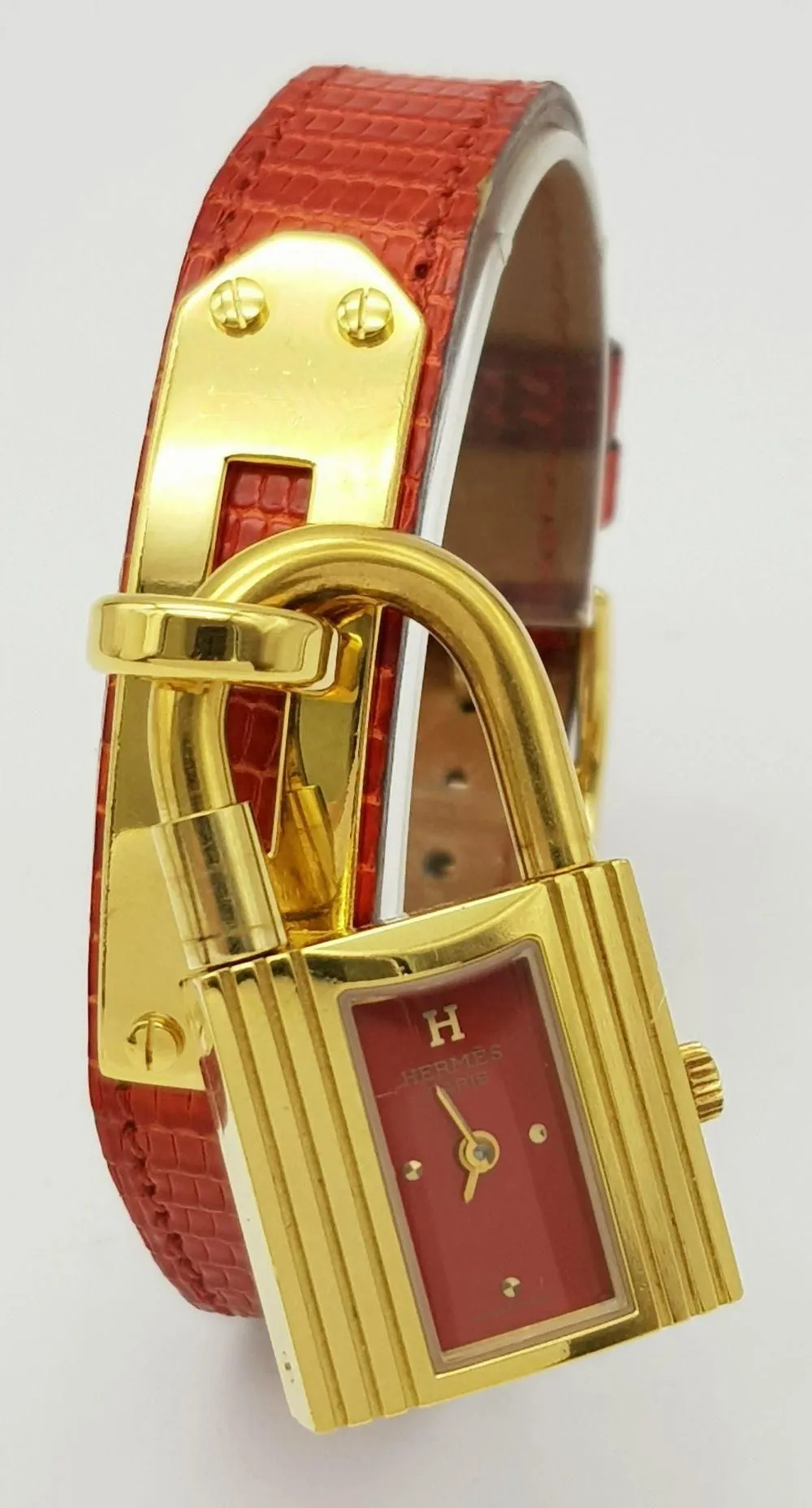 Hermès Wood and Gold-plated