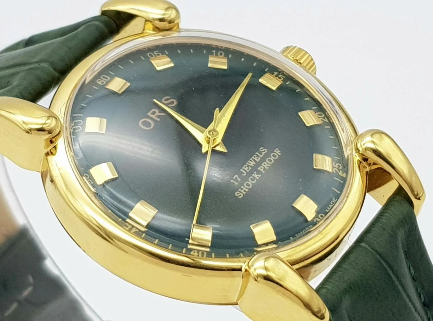 Oris 35mm Gold Tone Green 2