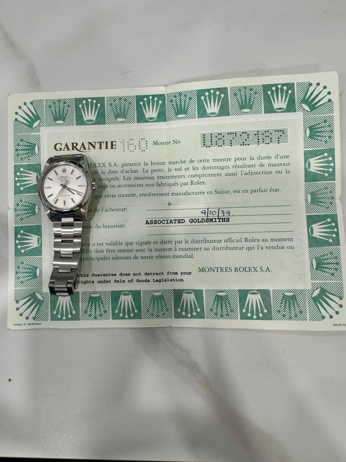 Rolex Air King 14000 34mm Stainless steel 1