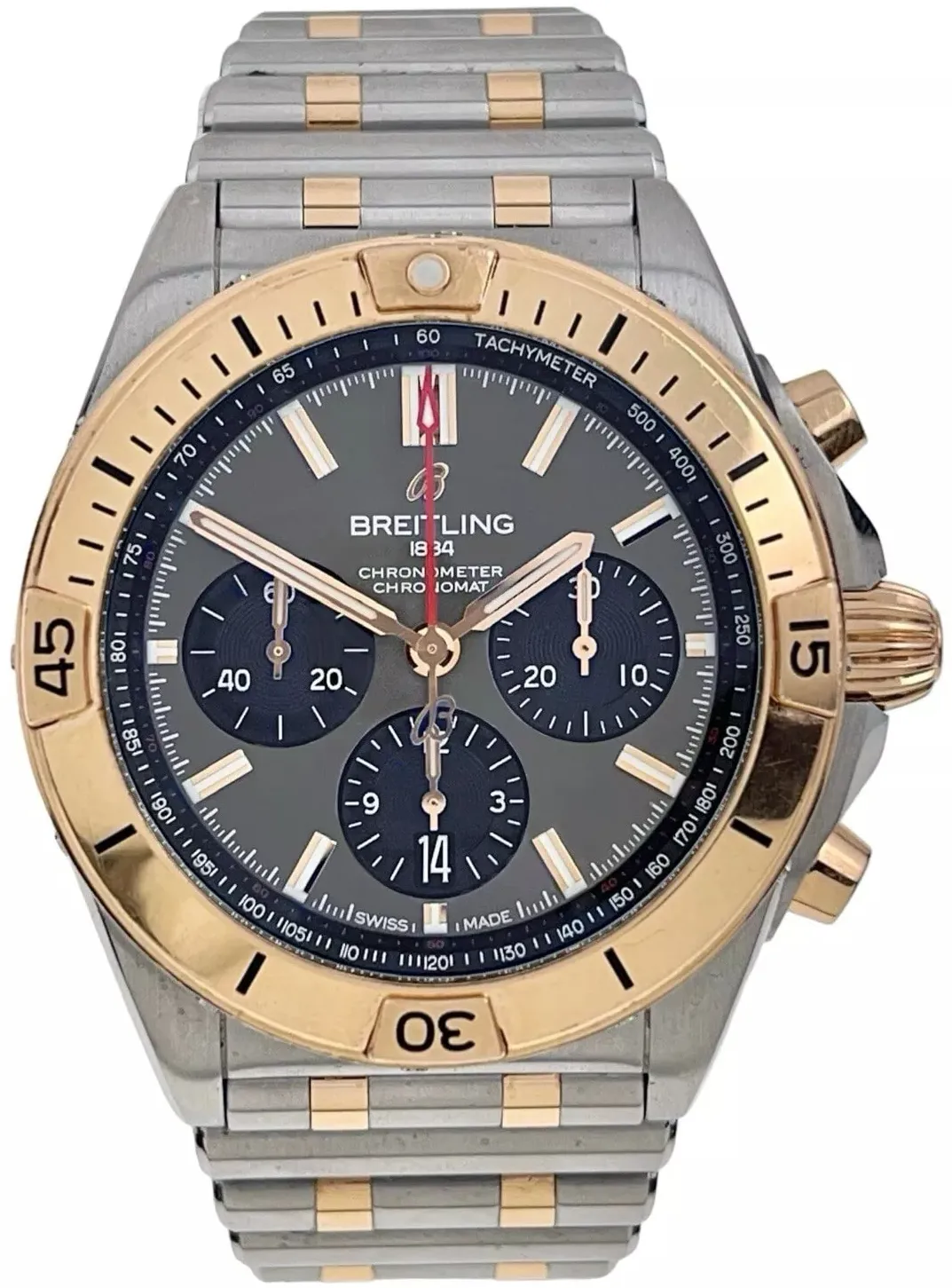 Breitling Chronomat UB0134101B1U1 42mm Rose gold Gray