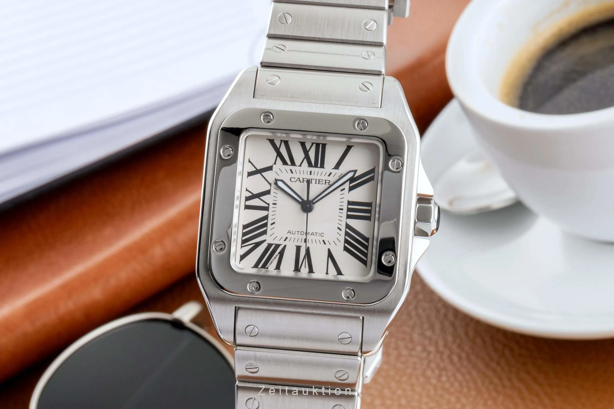 Cartier Santos 100 2656 38.5mm Stainless steel