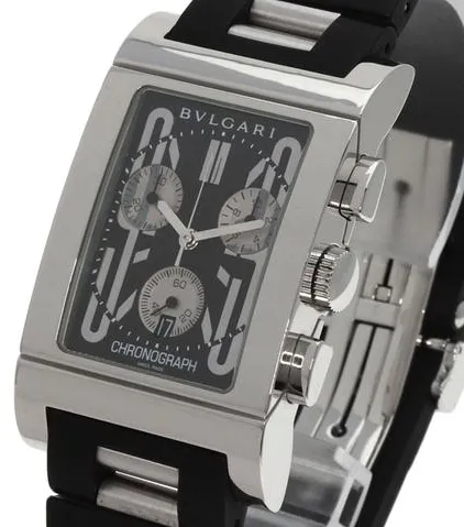 Bulgari Rettangolo RTC 49 S 29mm Stainless steel Black 1