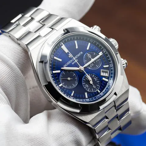 Vacheron Constantin Overseas Chronograph 5500V/110A-B148 42mm Stainless steel Blue