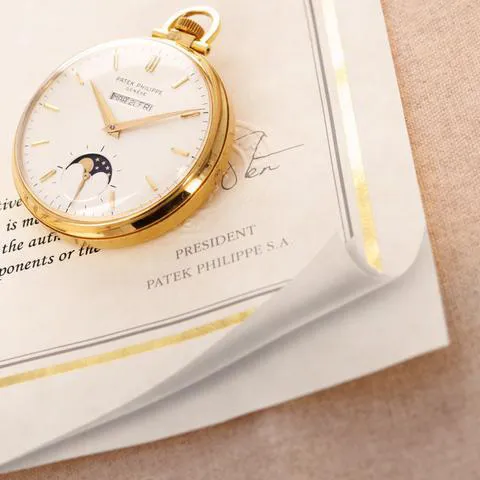 Patek Philippe Perpetual Calendar 725/2 46mm Yellow gold Silver 4