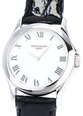 Patek Philippe Calatrava 4905G 28mm White gold White