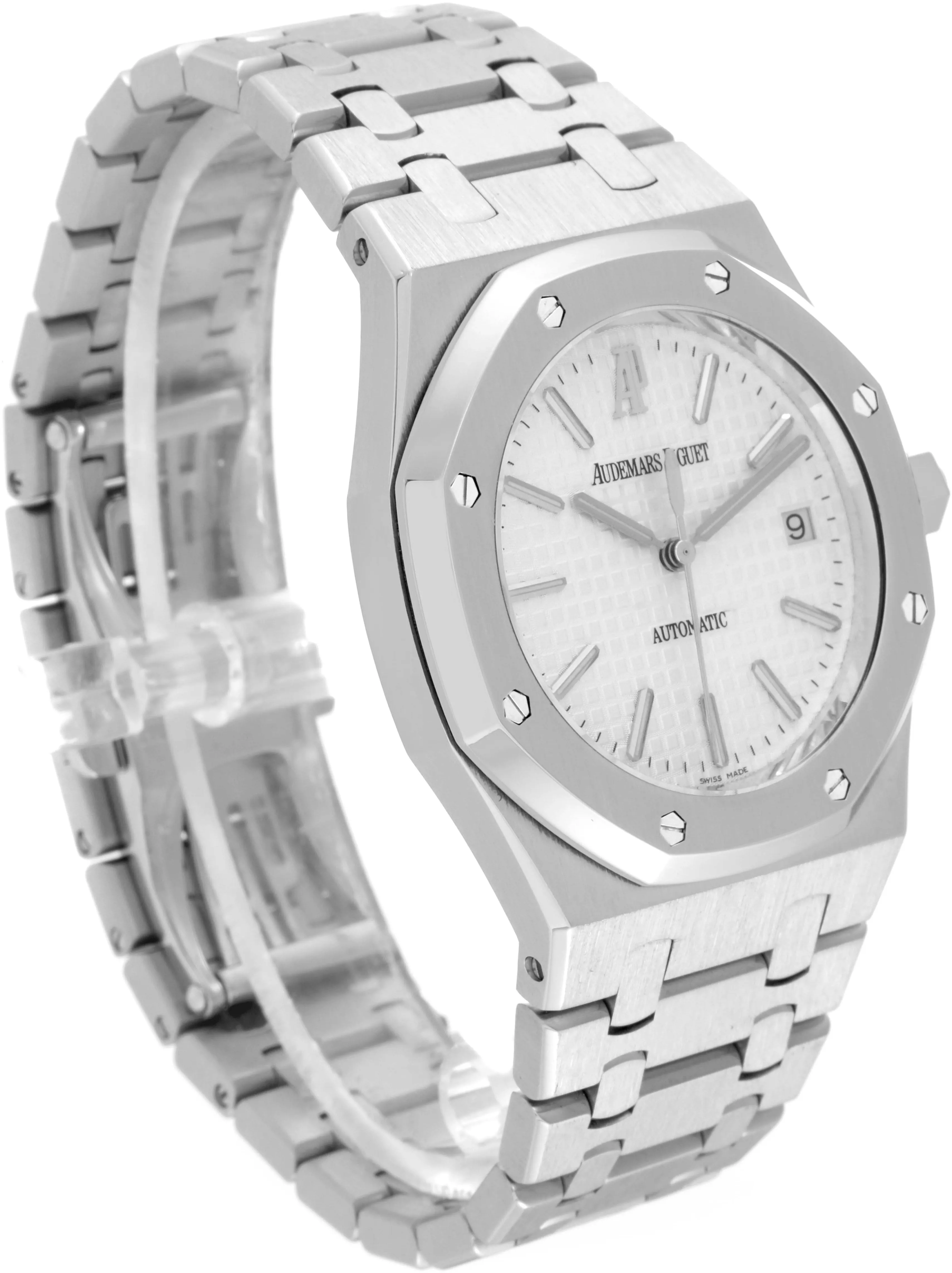 Audemars Piguet Royal Oak 15300ST.00.1220ST.01 39mm Stainless steel White Tapisserie (waffle pattern) 2