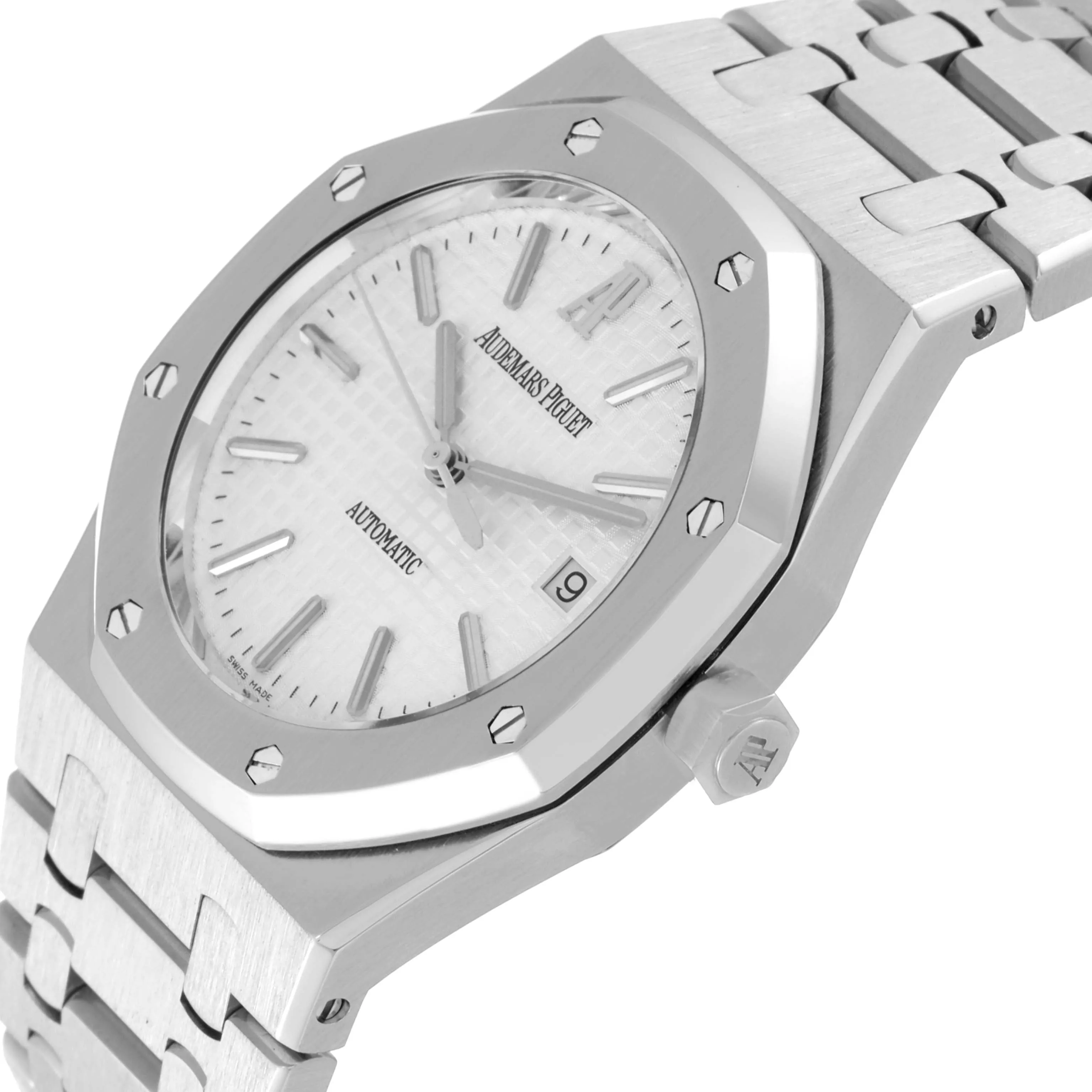 Audemars Piguet Royal Oak 15300ST.00.1220ST.01 39mm Stainless steel White Tapisserie (waffle pattern) 4