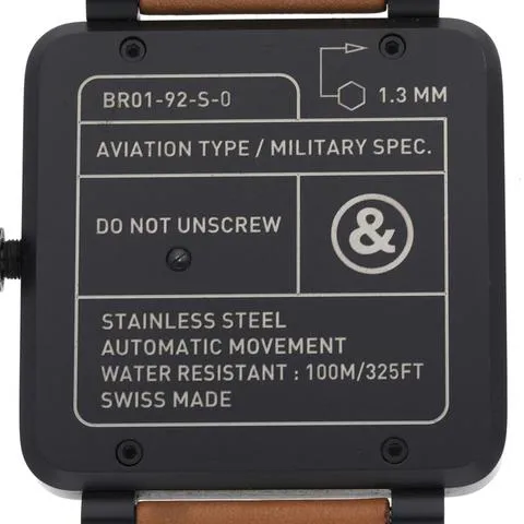 Bell & Ross BR 01-92 BR01-92-S 46mm Stainless steel Black 4