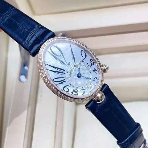 Breguet Reine de Naples 8918BR/58/964/D00D 36.5mm Rose gold White 1