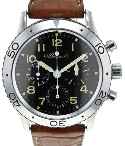 Breguet Type XX - XXI - XXII 3800 39mm Stainless steel Black