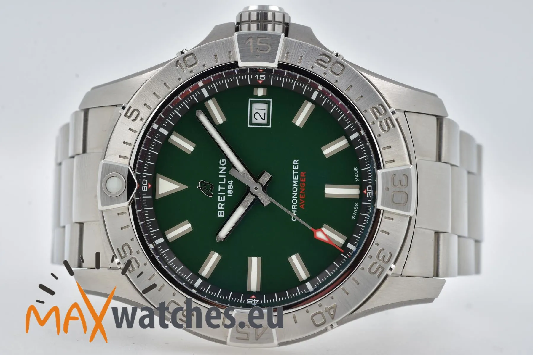 Breitling Avenger A17328101L1A1 42mm Stainless steel Green