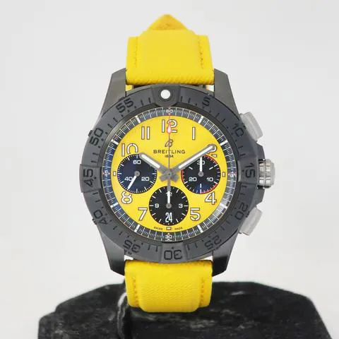 Breitling Avenger SB0147101I1X1 44mm Black ceramic Yellow