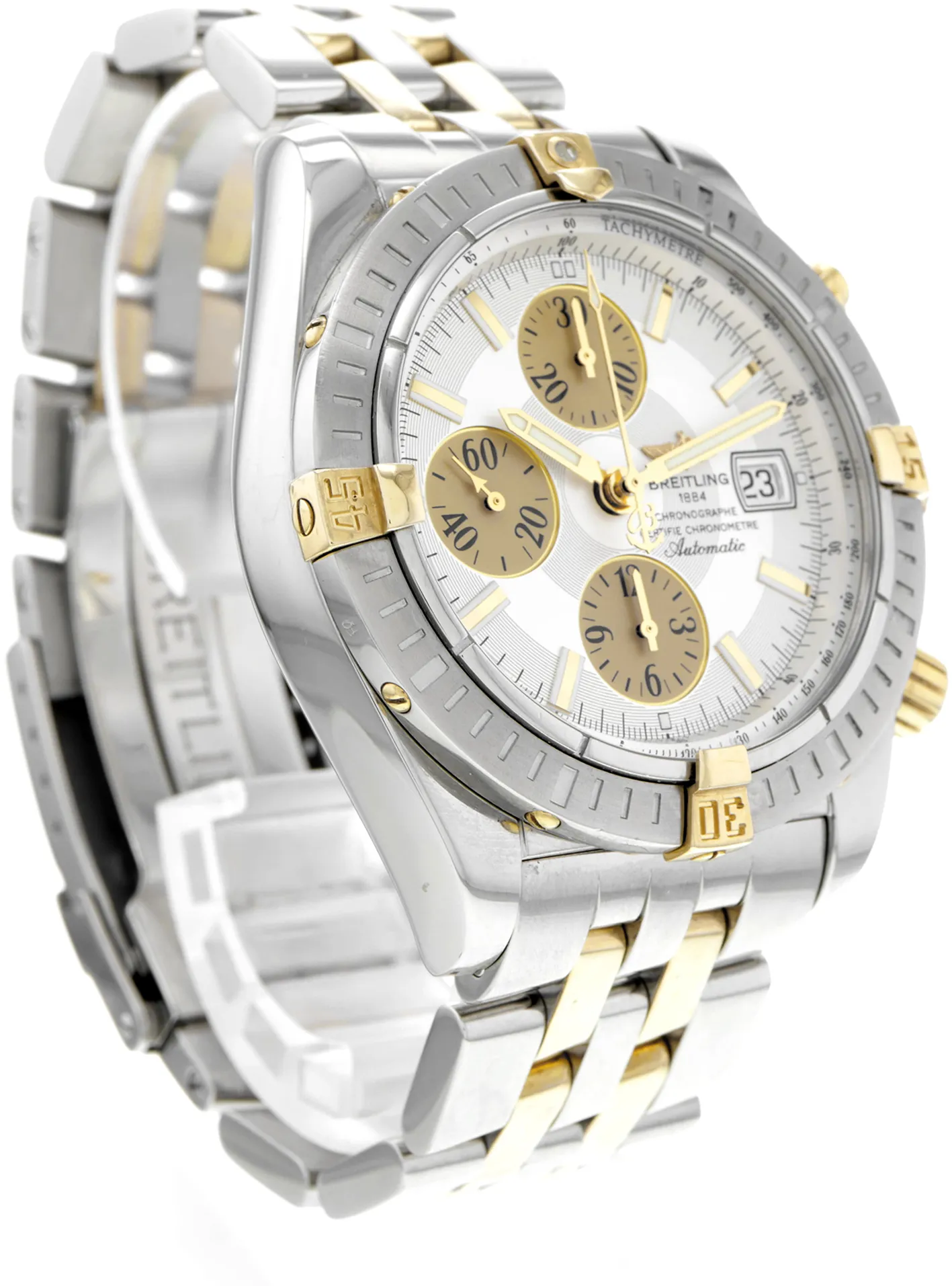 Breitling Chronomat B13356 44mm Yellow gold Silver 3