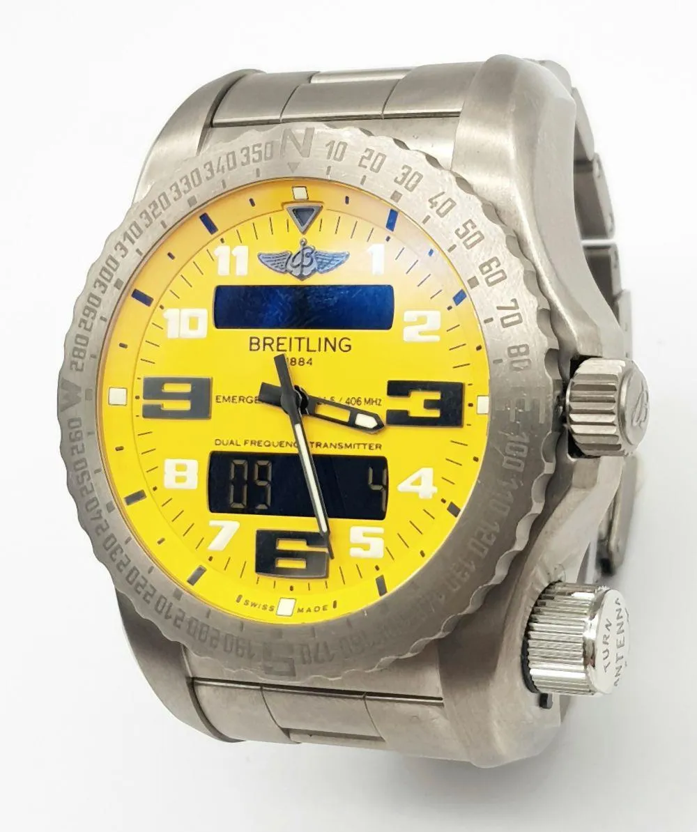 Breitling Emergency 17032 51mm Titanium Yellow 1