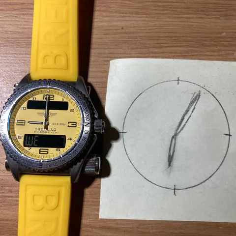 Breitling Emergency E76321 43mm Titanium Yellow 14