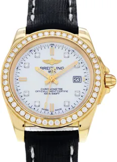 Breitling Galactic H7133053 18k rose gold White