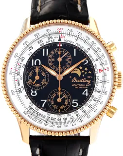 Breitling Montbrillant H19350 Rose gold Black