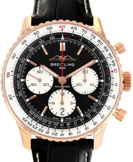 Breitling Navitimer RB0138 18k rose gold Black