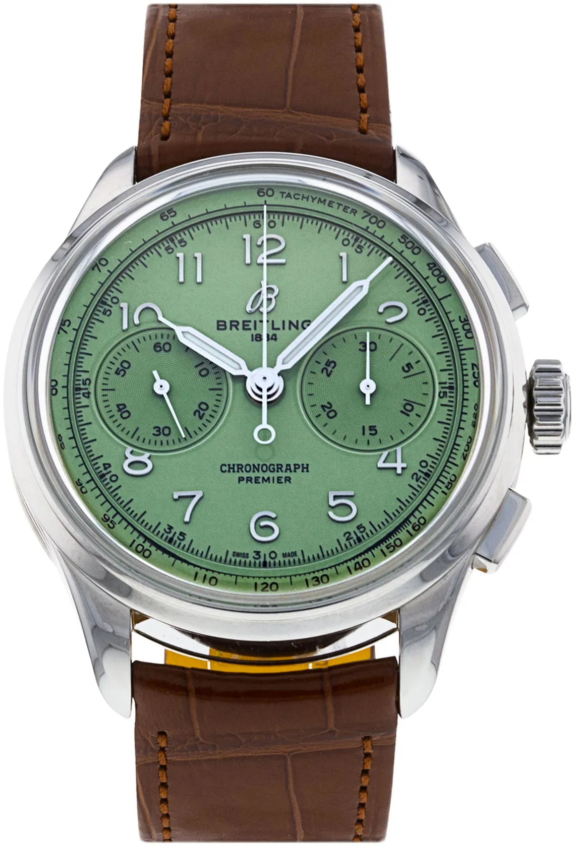 Breitling Premier AB0930 40mm Stainless steel Green Arabic