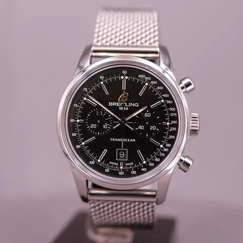 Breitling Transocean A41310 38mm Stainless steel Black