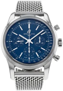 Breitling Transocean AB0151 Stainless steel Blue