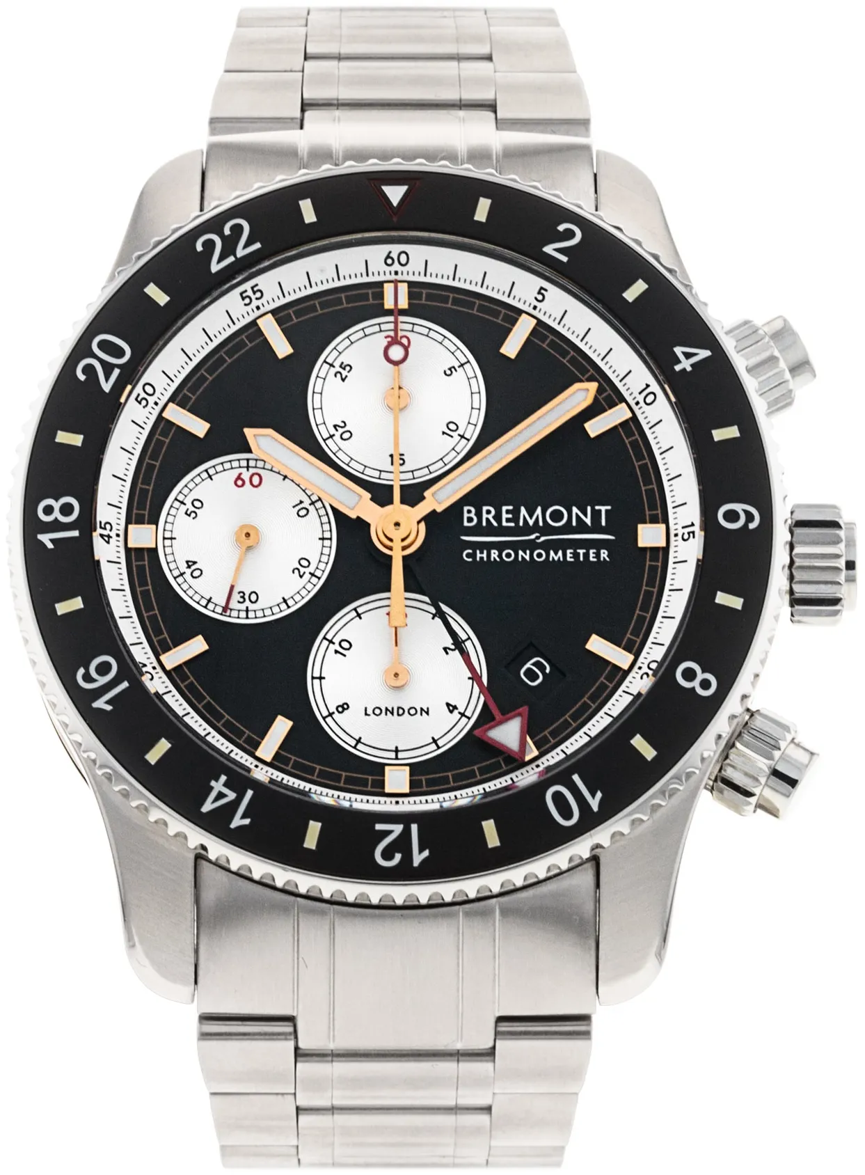 Bremont Supermarine SMARINECHRONO-BK-B 43mm Stainless steel Black