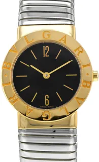 Bulgari Tubogas BB262T Yellow gold and Stainless steel Black