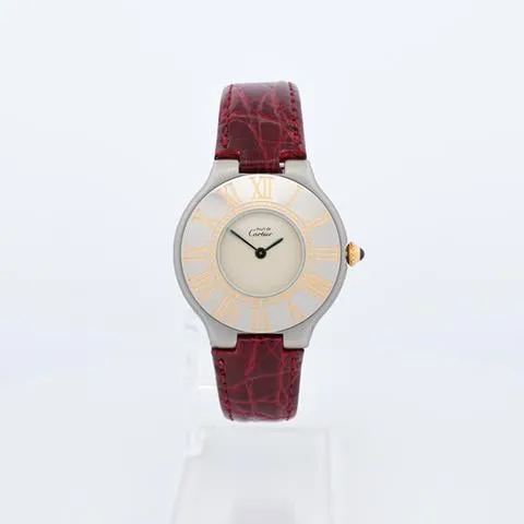 Cartier 21 Must de Cartier 1330 31mm Yellow gold and Stainless steel White 3