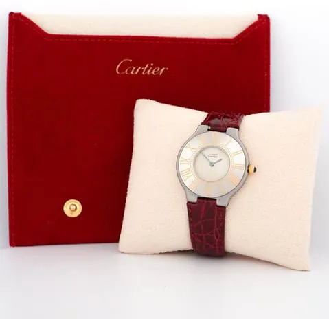 Cartier 21 Must de Cartier 1330 31mm Yellow gold and Stainless steel White 2