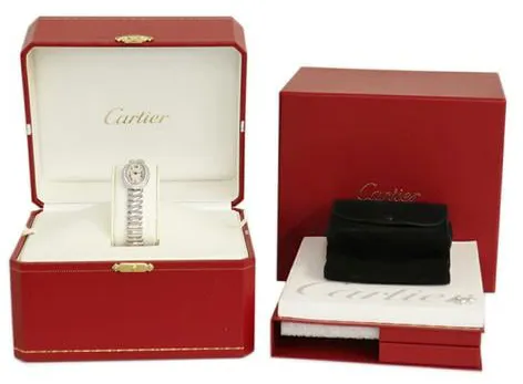 Cartier Baignoire WB5095W2 18mm White gold Silver 4