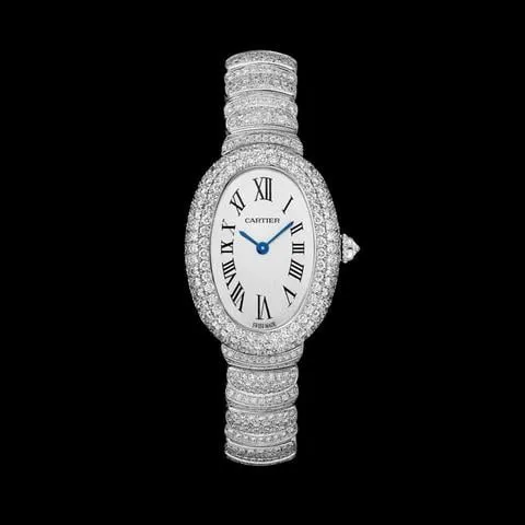 Cartier Baignoire WJBA0021 31.4mm Yellow gold Silver